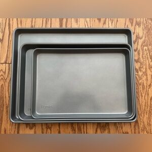 Figmint Gray Non-Stick Baking Sheet Set